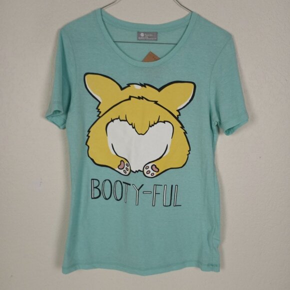 fuego Tops - Fuego Corgi T-Shirt Tee XS Booty-Ful NEW WITH TAGS